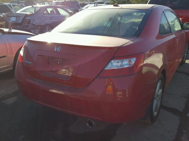 2HGFG12908H564196 - 2008 HONDA CIVIC EXL RED photo 4