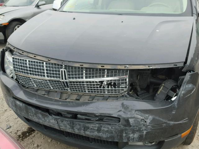 2LMDU68C57BJ02166 - 2007 LINCOLN MKX GRAY photo 9