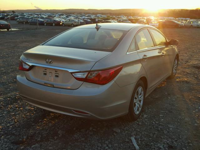 5NPEB4AC3BH245574 - 2011 HYUNDAI SONATA GLS BEIGE photo 4