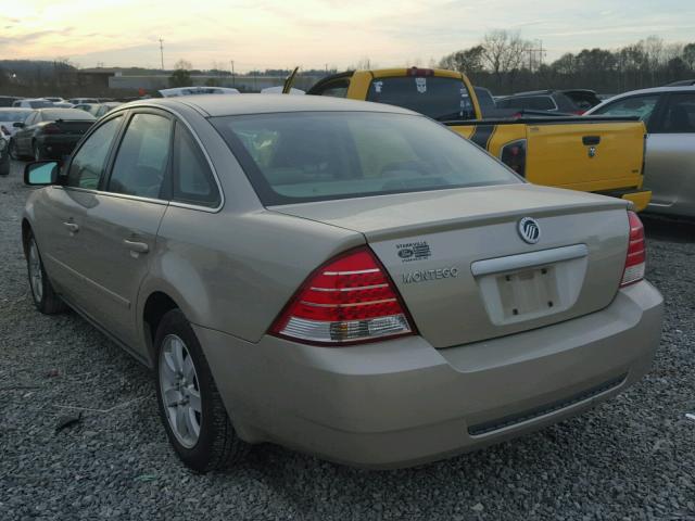 1MEFM40166G604942 - 2006 MERCURY MONTEGO LU GOLD photo 3