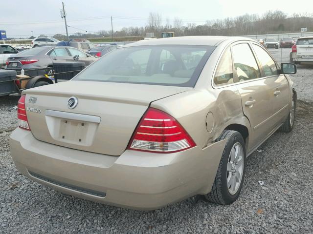 1MEFM40166G604942 - 2006 MERCURY MONTEGO LU GOLD photo 4