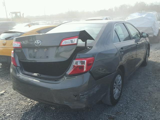 4T4BF1FK1DR293865 - 2013 TOYOTA CAMRY L GRAY photo 4