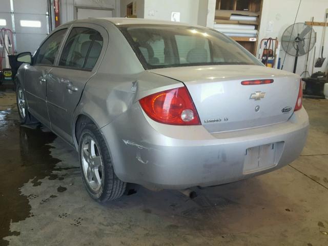 1G1AT58H697262346 - 2009 CHEVROLET COBALT LT SILVER photo 3