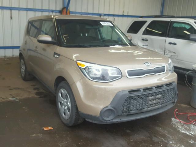 KNDJN2A22E7084077 - 2014 KIA SOUL TAN photo 1