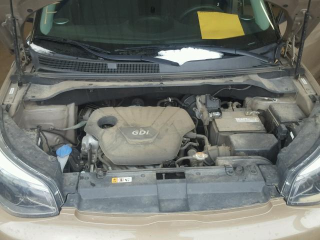 KNDJN2A22E7084077 - 2014 KIA SOUL TAN photo 7