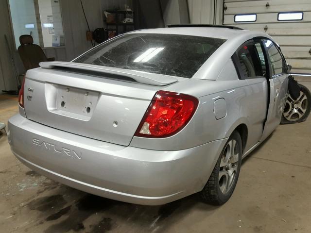 1G8AM12F25Z175699 - 2005 SATURN ION LEVEL SILVER photo 4