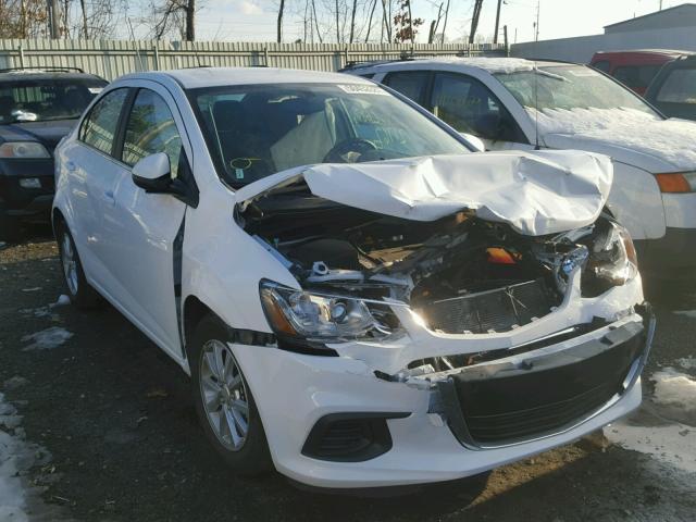 1G1JD5SH7H4146045 - 2017 CHEVROLET SONIC LT WHITE photo 1