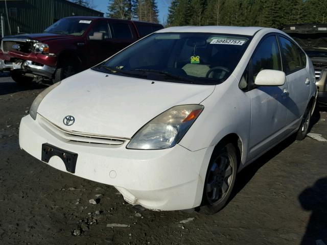 JTDKB22U653052978 - 2005 TOYOTA PRIUS WHITE photo 2