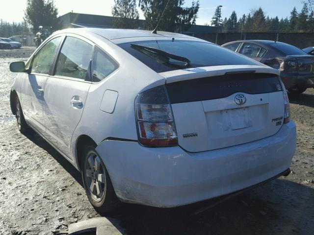 JTDKB22U653052978 - 2005 TOYOTA PRIUS WHITE photo 3