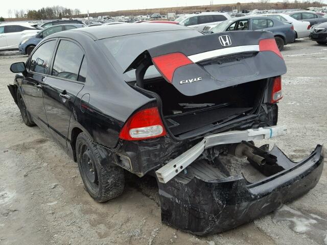 2HGFA1F0XBH013617 - 2011 HONDA CIVIC EXL Қара фото 3