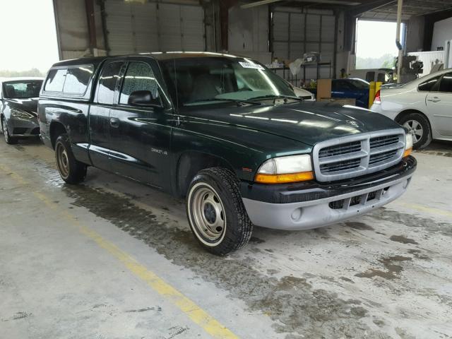 1B7FL22P8YS579844 - 2000 DODGE DAKOTA GREEN photo 1