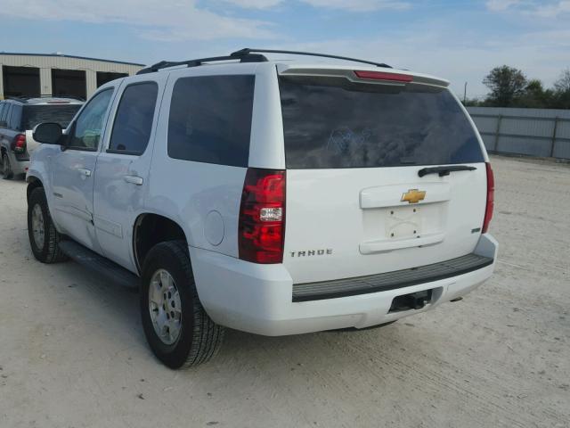 1GNSKAE09CR203347 - 2012 CHEVROLET TAHOE K150 WHITE photo 3