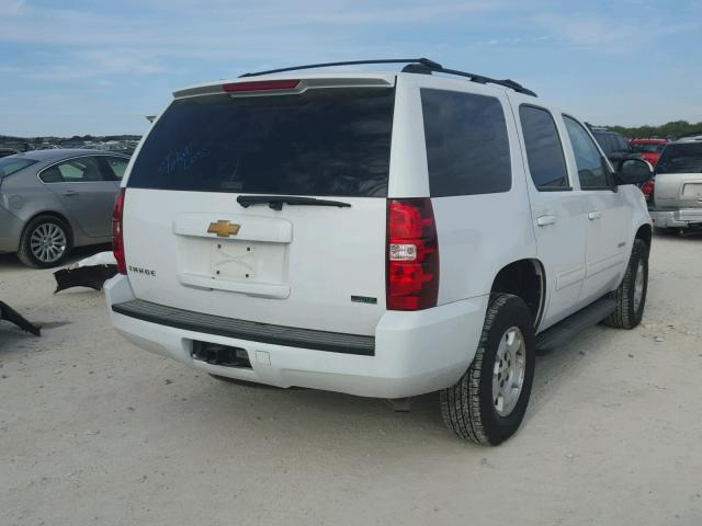 1GNSKAE09CR203347 - 2012 CHEVROLET TAHOE K150 WHITE photo 4