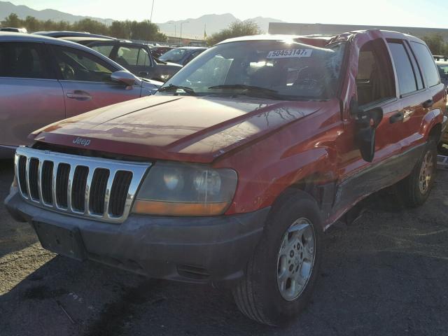 1J4GX48S11C618736 - 2001 JEEP GRAND CHER RED photo 2