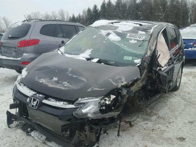 5J6RM4H52FL084908 - 2015 HONDA CR-V EX შავი ფოტო 2