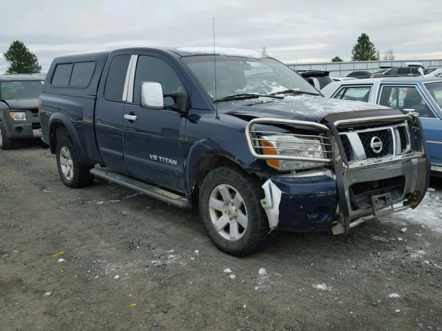 1N6AA06BX6N530768 - 2006 NISSAN TITAN XE BLUE photo 1