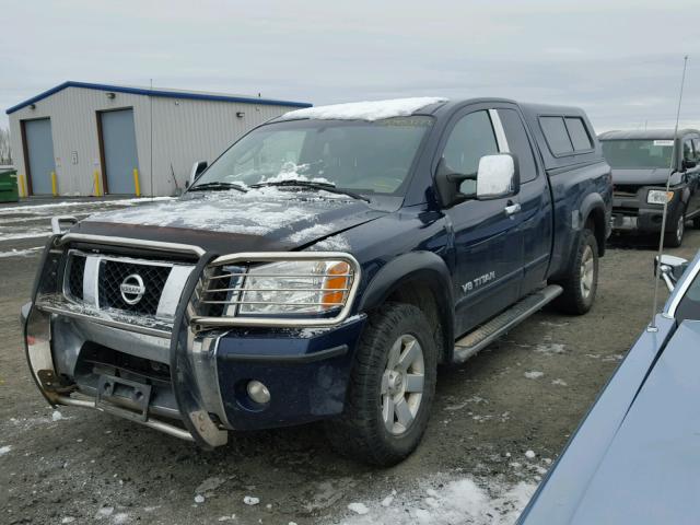 1N6AA06BX6N530768 - 2006 NISSAN TITAN XE BLUE photo 2