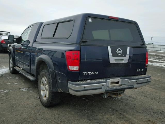 1N6AA06BX6N530768 - 2006 NISSAN TITAN XE BLUE photo 3