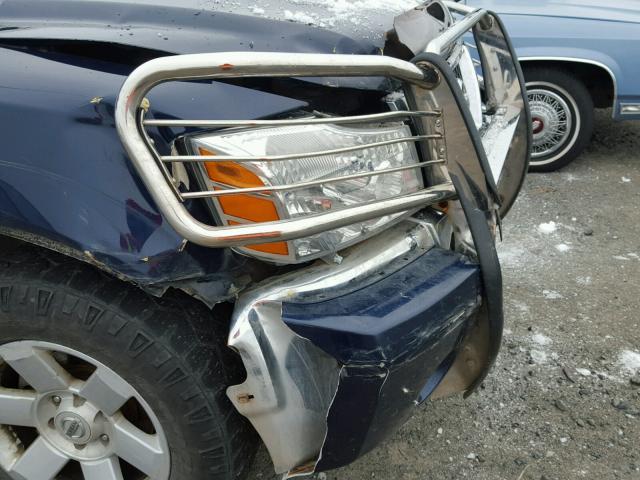 1N6AA06BX6N530768 - 2006 NISSAN TITAN XE BLUE photo 9