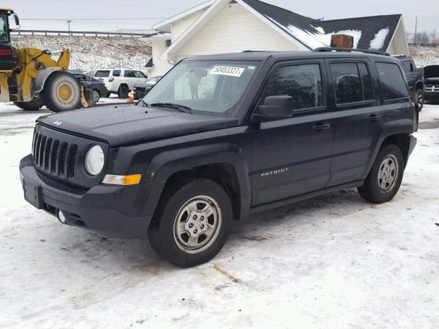 1C4NJPBB7FD314644 - 2015 JEEP PATRIOT SP BLACK photo 2