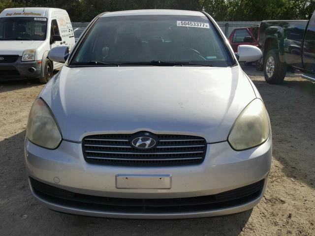 KMHCN46C96U008683 - 2006 HYUNDAI ACCENT GLS SILVER photo 9