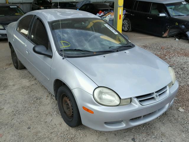 1B3ES26C32D560167 - 2002 DODGE NEON GRAY photo 1