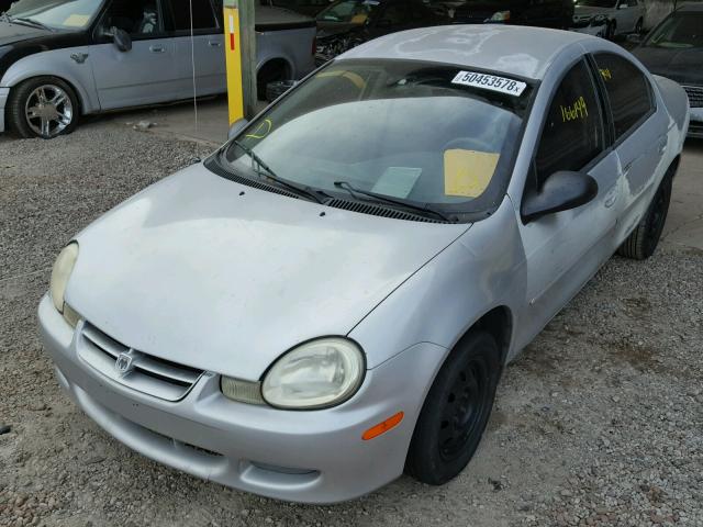 1B3ES26C32D560167 - 2002 DODGE NEON GRAY photo 2