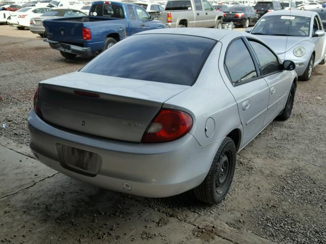 1B3ES26C32D560167 - 2002 DODGE NEON GRAY photo 4