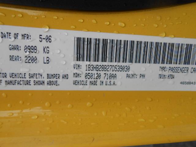 1B3HB28B27D539030 - 2007 DODGE CALIBER YELLOW photo 10