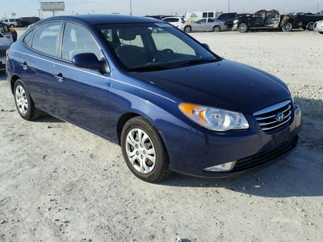 KMHDU4AD1AU176270 - 2010 HYUNDAI ELANTRA BL BLUE photo 1