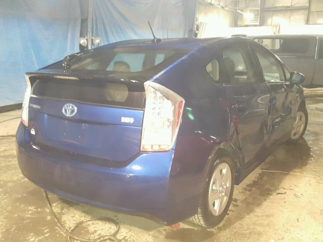 JTDKN3DU7A0225736 - 2010 TOYOTA PRIUS BLUE photo 4