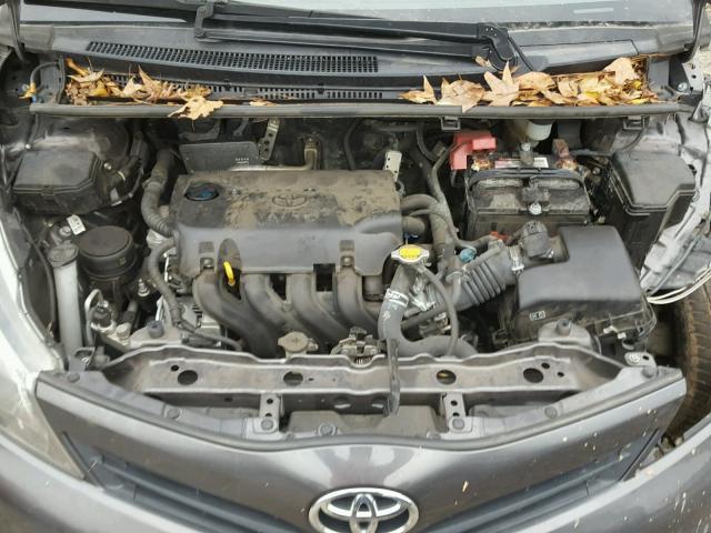 JTDKTUD36DD550474 - 2013 TOYOTA YARIS GRAY photo 7