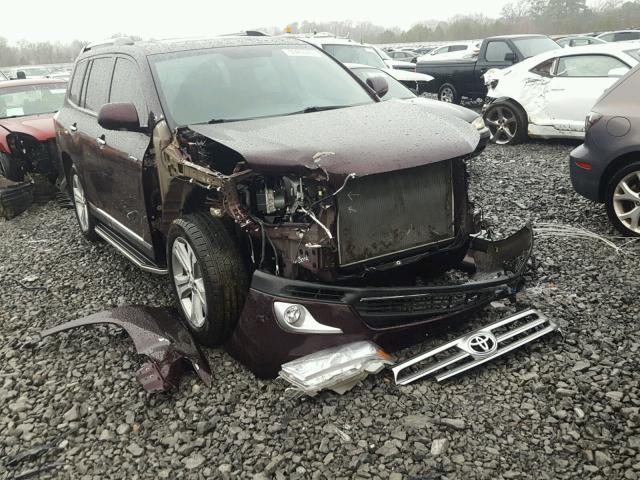 5TDYK3EHXDS119335 - 2013 TOYOTA HIGHLANDER GRAY photo 1