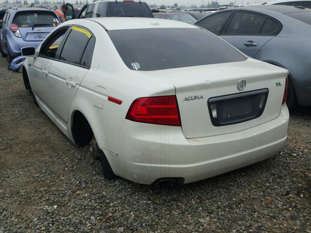 19UUA66236A015655 - 2006 ACURA 3.2TL WHITE photo 3