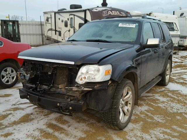 1FMEU85849UA13083 - 2009 FORD EXPLORER L BLACK photo 2