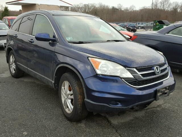 5J6RE4H70AL004383 - 2010 HONDA CR-V EXL BLUE photo 1