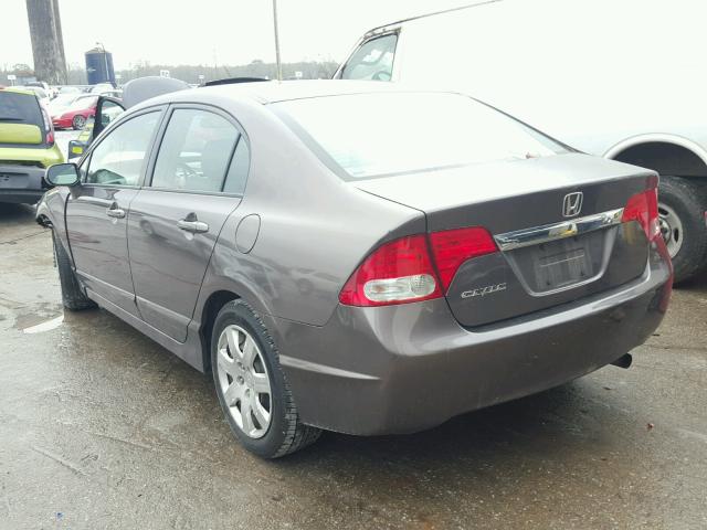 2HGFA1F5XAH562924 - 2010 HONDA CIVIC LX GRAY photo 3