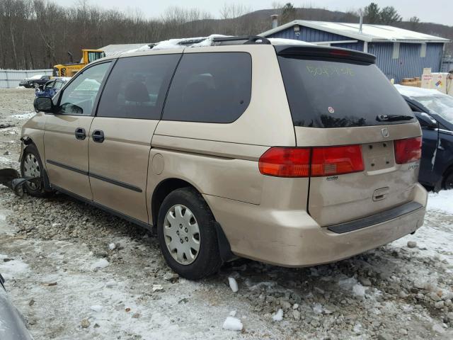 2HKRL1858YH519266 - 2000 HONDA ODYSSEY LX GOLD photo 3