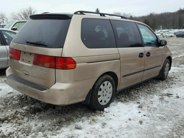 2HKRL1858YH519266 - 2000 HONDA ODYSSEY LX GOLD photo 4