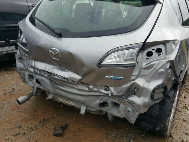 JM1BL1M89C1614243 - 2012 MAZDA 3 I SILVER photo 9