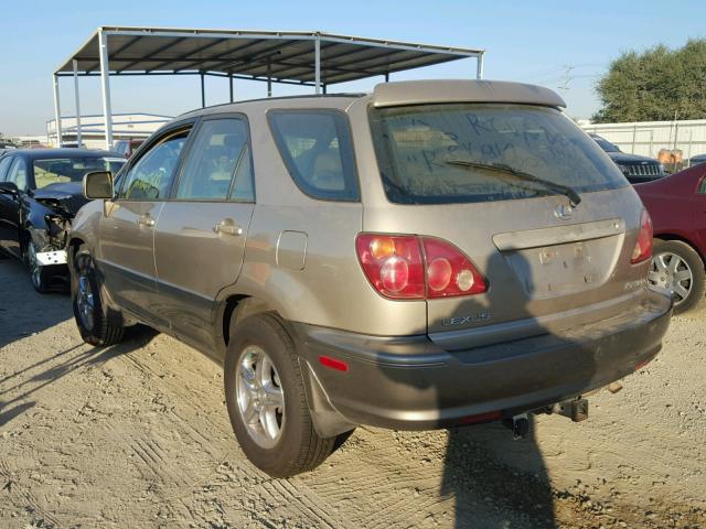 JT6HF10U6X0042149 - 1999 LEXUS RX 300 GOLD photo 3