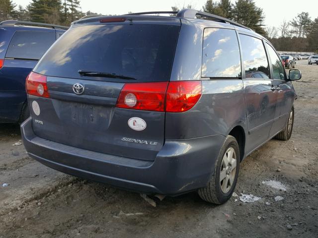 5TDKK4CC5AS296938 - 2010 TOYOTA SIENNA CE BLUE photo 4