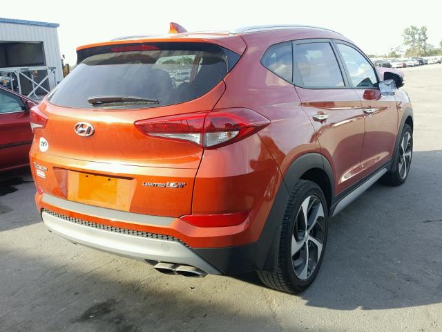 KM8J33A26HU521995 - 2017 HYUNDAI TUCSON LIM ORANGE photo 4