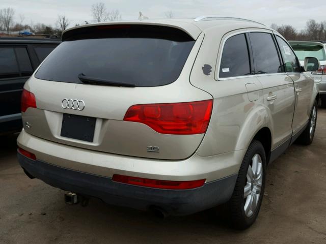 WA1BY74L67D034777 - 2007 AUDI Q7 3.6 QUA GOLD photo 4