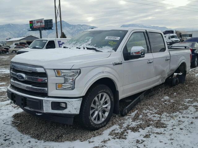 1FTFW1EFXHKC44086 - 2017 FORD F150 SUPER WHITE photo 2