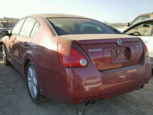 1N4BA41E66C852616 - 2006 NISSAN MAXIMA SE RED photo 3