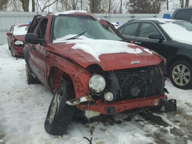 1J4GL48506W236211 - 2006 JEEP LIBERTY SP RED photo 1