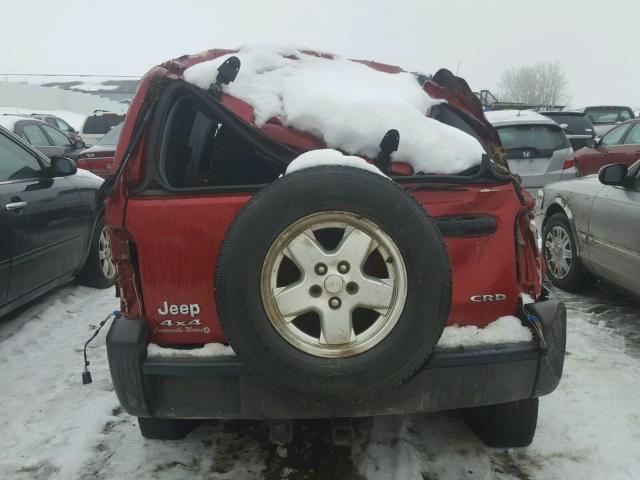 1J4GL48506W236211 - 2006 JEEP LIBERTY SP RED photo 10