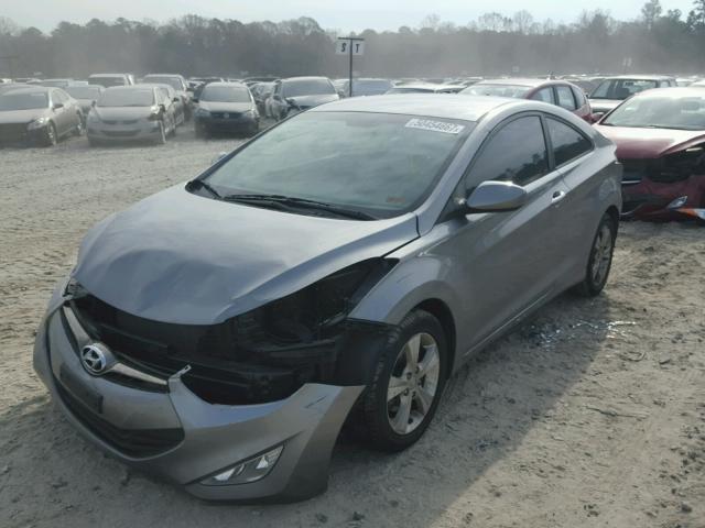 KMHDH6AE0DU004325 - 2013 HYUNDAI ELANTRA CO GRAY photo 2