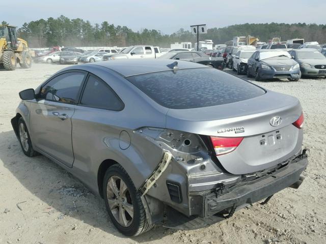 KMHDH6AE0DU004325 - 2013 HYUNDAI ELANTRA CO GRAY photo 3